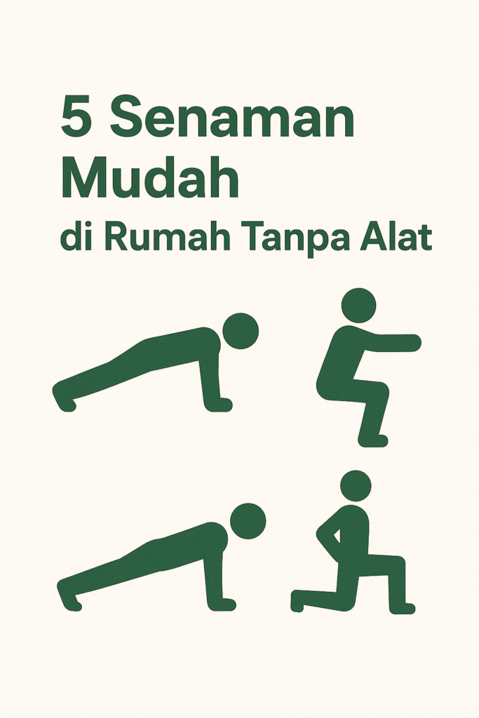 5 Senaman/Exercise Mudah di Rumah Tanpa Alat