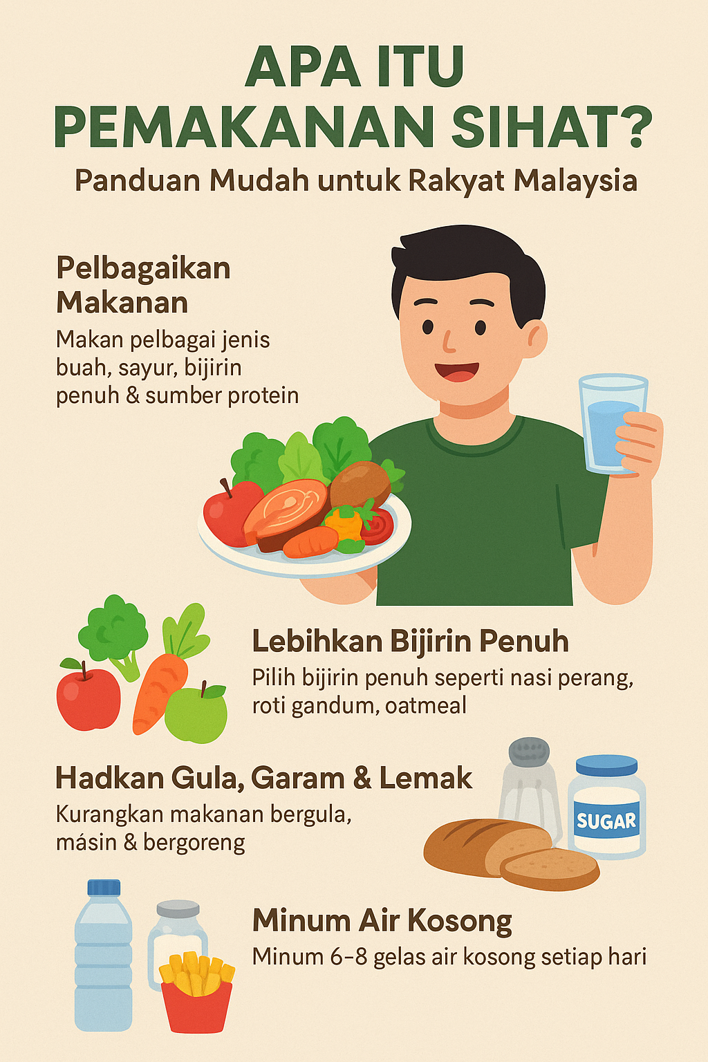 Apa Itu Pemakanan Sihat? Panduan Mudah untuk Rakyat Malaysia