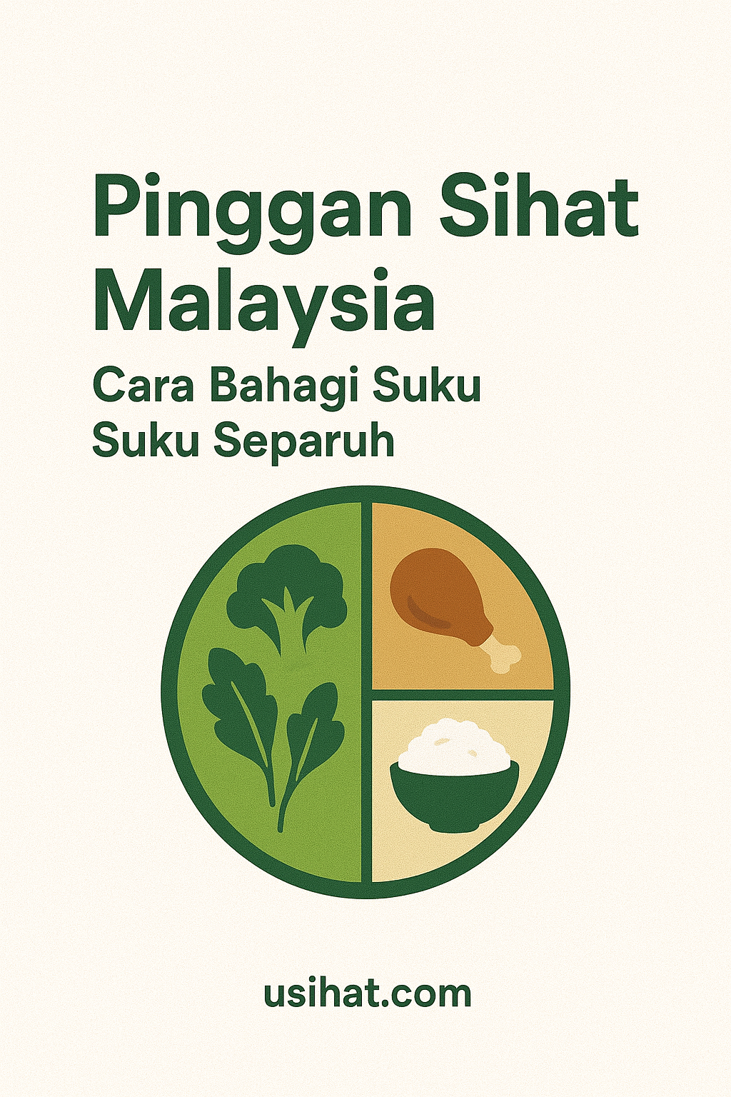 Pinggan Sihat Malaysia – Cara Bahagi Suku Suku Separuh
