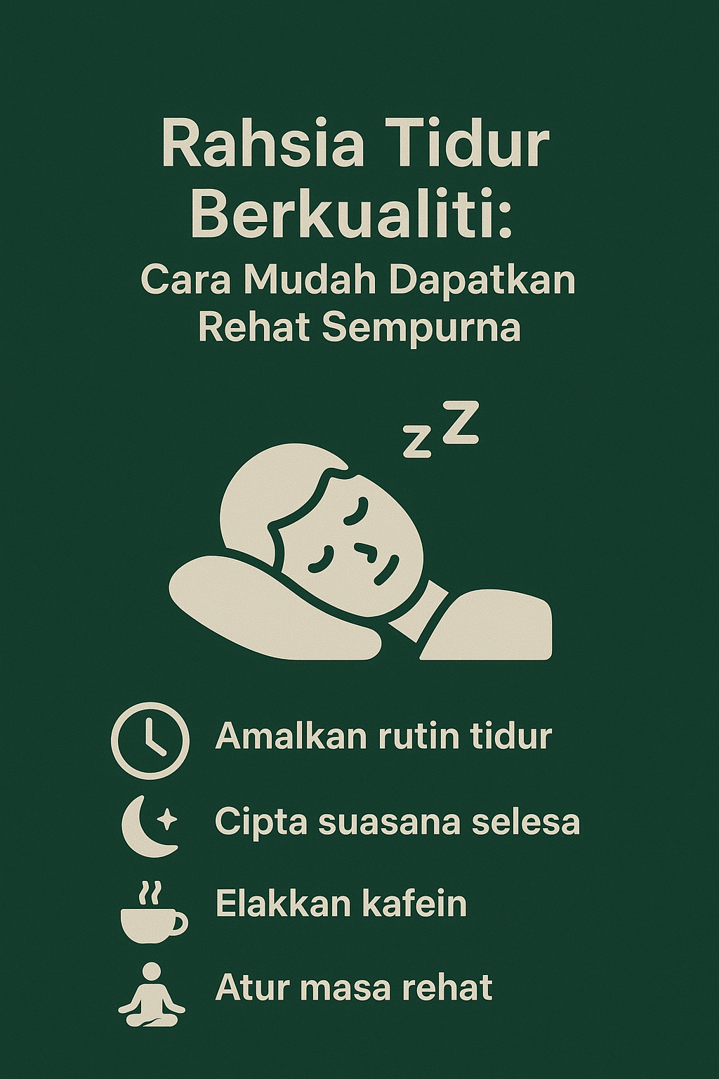 Rahsia Tidur Berkualiti: Cara Mudah Dapatkan Rehat Sempurna