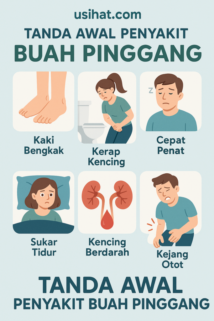 Cara Mengenal Pasti Tanda Awal Penyakit Buah Pinggang