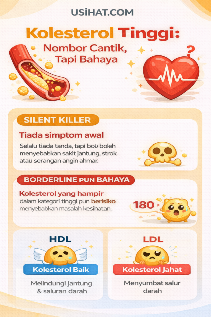 Punca Kolesterol Tinggi: Nombor Cantik, Tapi Bahaya